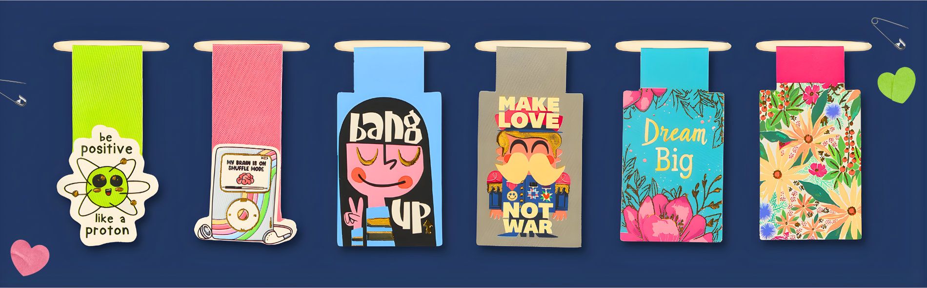 Magnetic Bookmarks set of 2