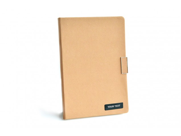 Off White Thermo Texture PU Personalised Diary