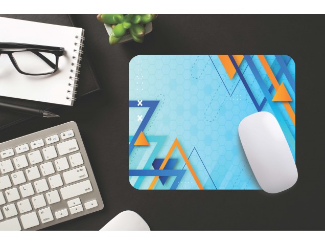 Gradient Abstract Geometric Mouse Pad