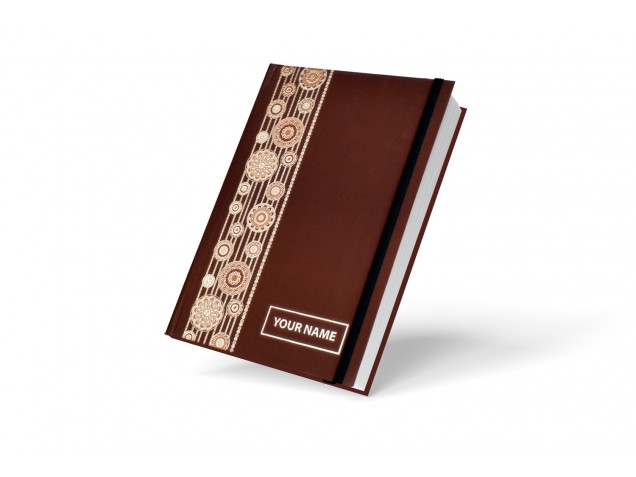 Brown Indian Classical  Personalised Notebook