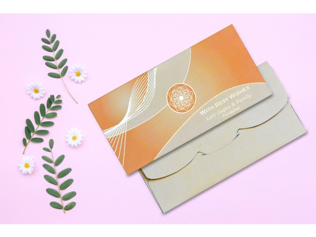 Sun Light Personalised Shagun Envelope Premium - Pack of 20