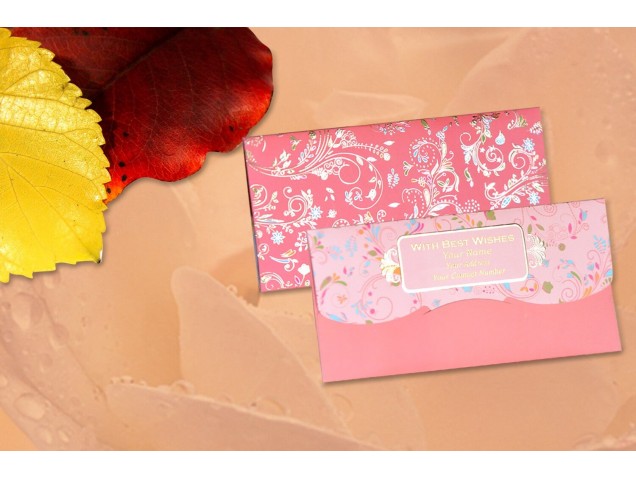Peach Blossom Personalised Shagun Envelopes Premium  - Pack of 20