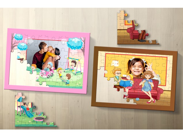 Family Love Personalised Puzzle - Set of Two