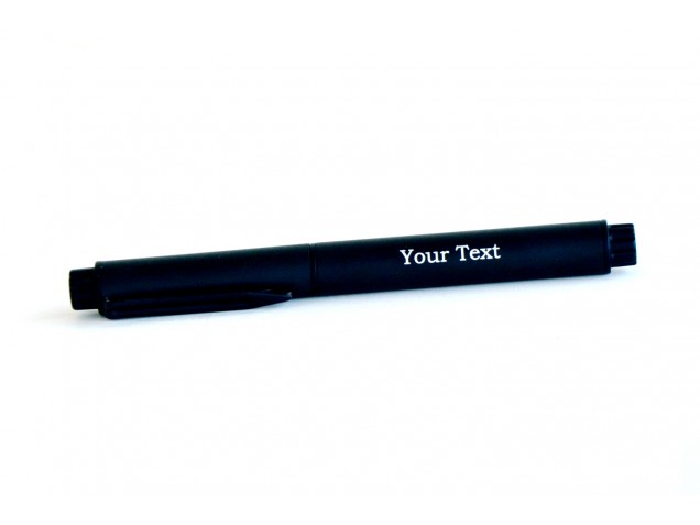 Jet Black Personalised Ballpoint Pen
