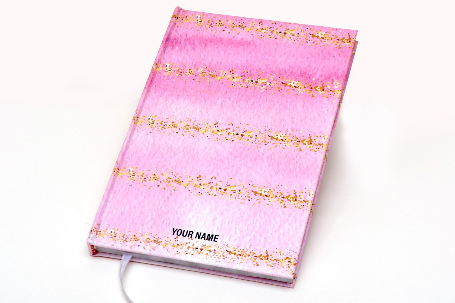 Pink Gold Sprinkle Notebook