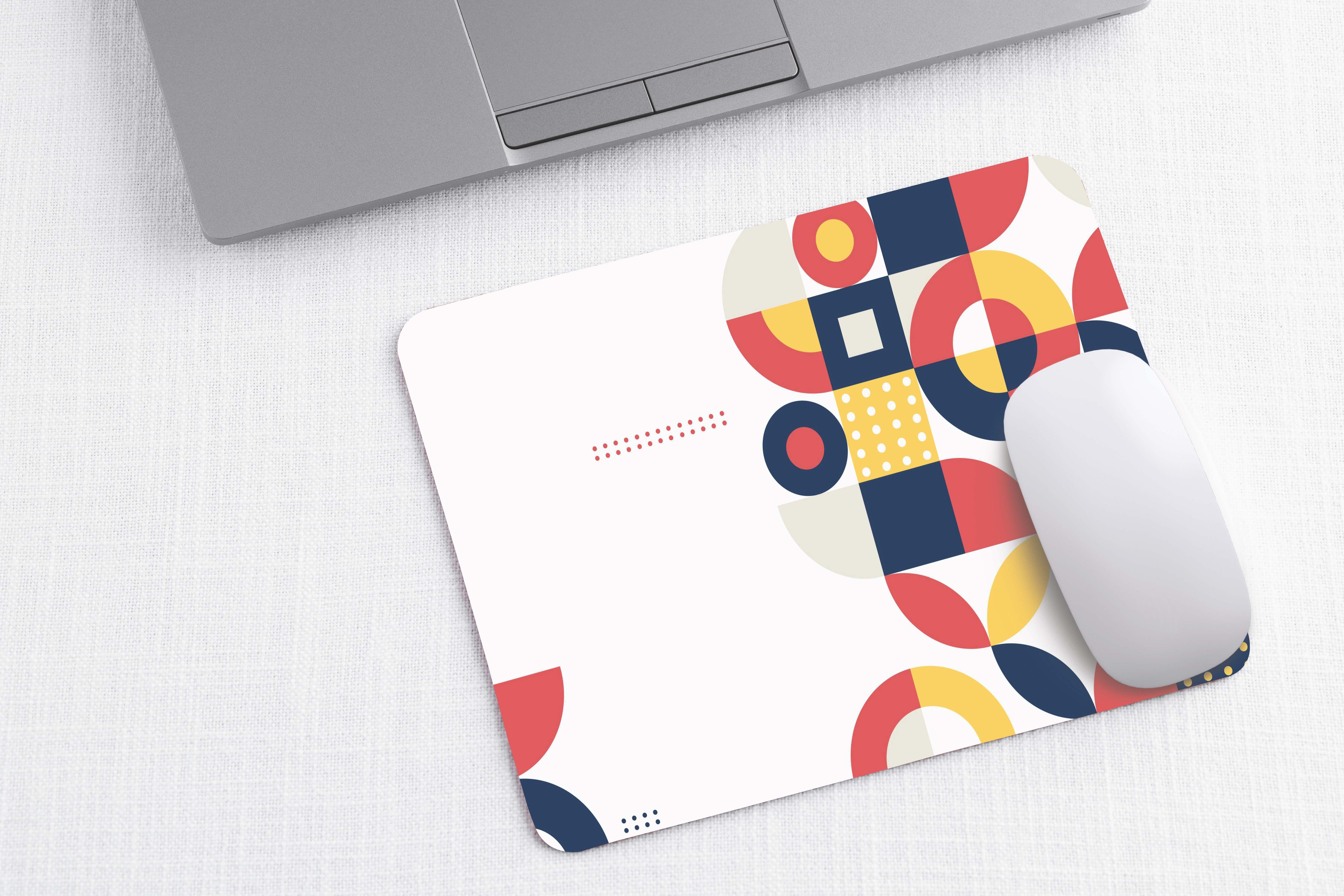 Flat Abstract Mouse Pad
