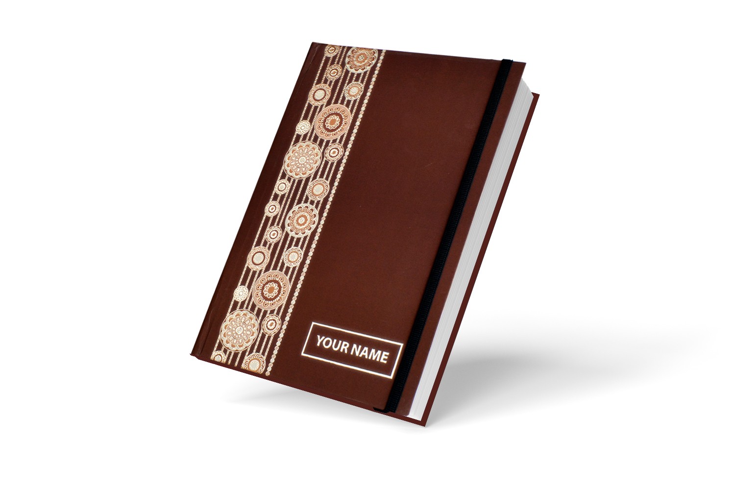 Brown Indian Classical  Personalised Notebook