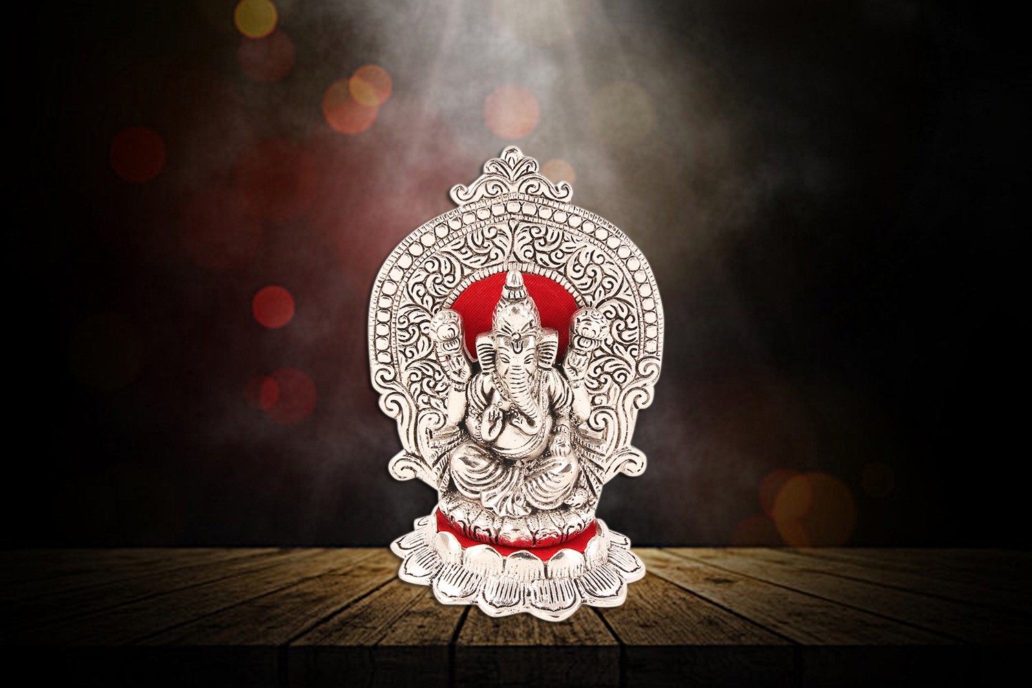 Ganesha Statue - Silver