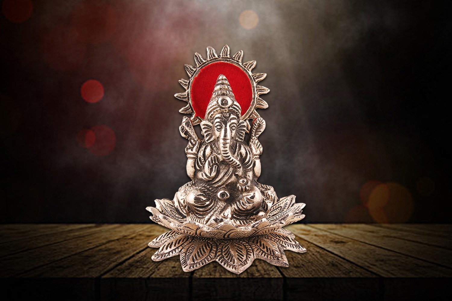 Ganpati Figurine with Lotus