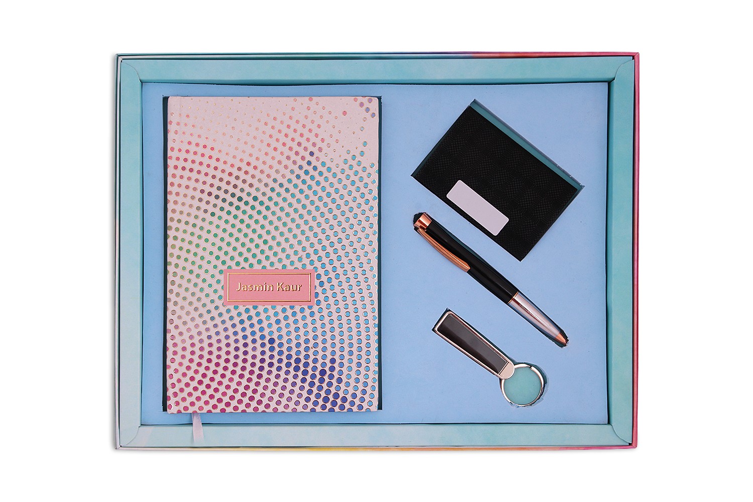 Dotted Illusion Notebook, CardHolder & Pen - Combo 3