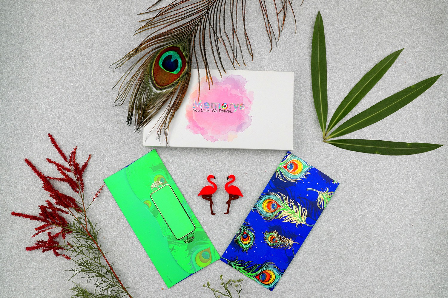 Peacock feather Designer Shagun Envelopes - Pack of 12