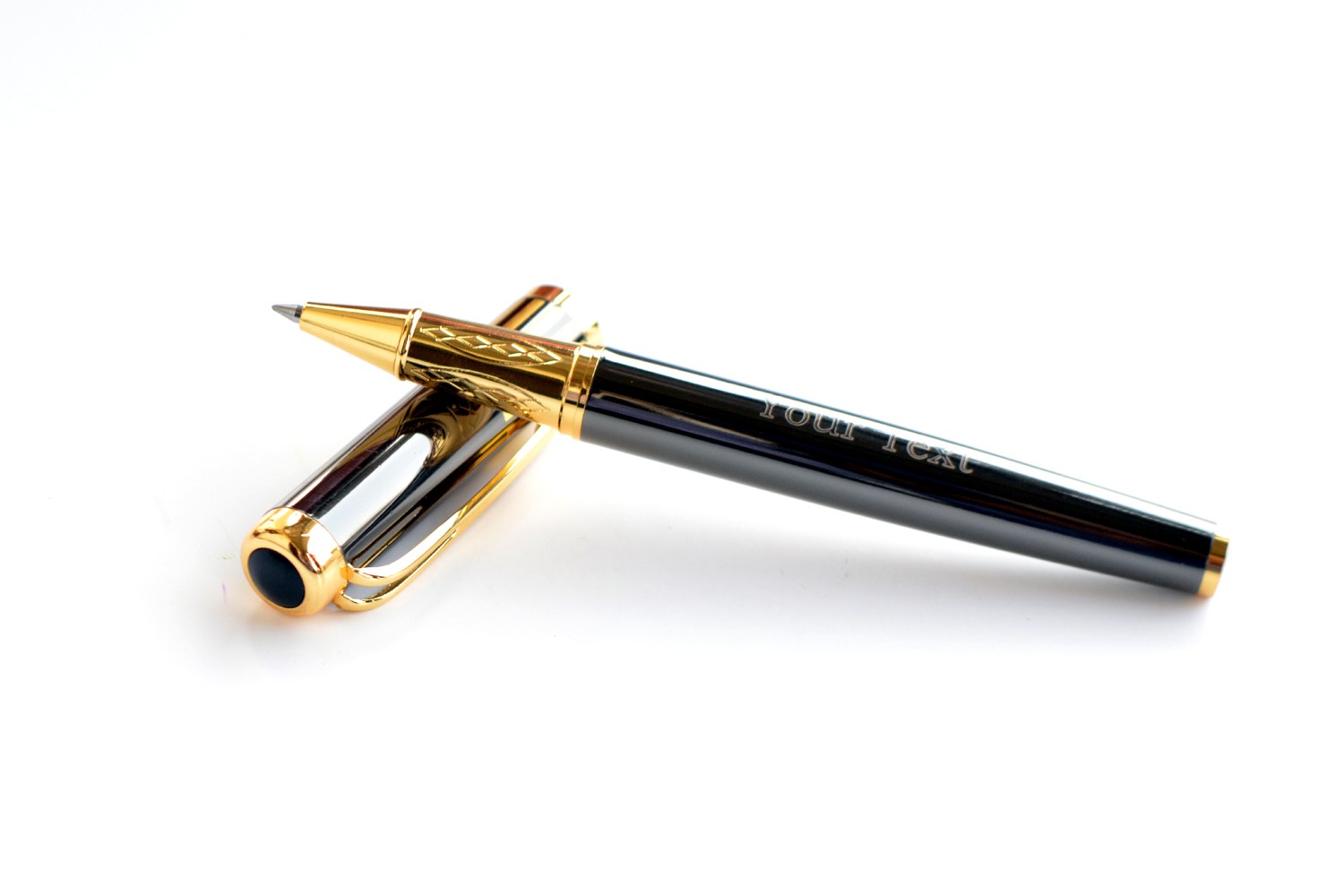 Premium Grey and Gold Personalised Pen
