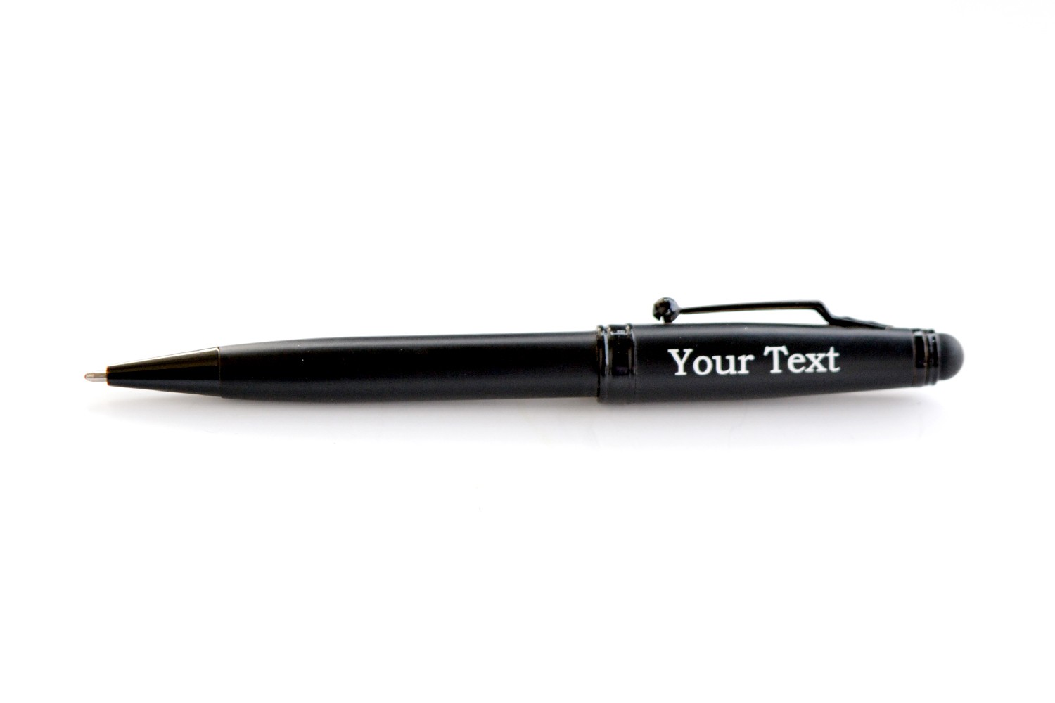Touch Pad Black Personalised Pen
