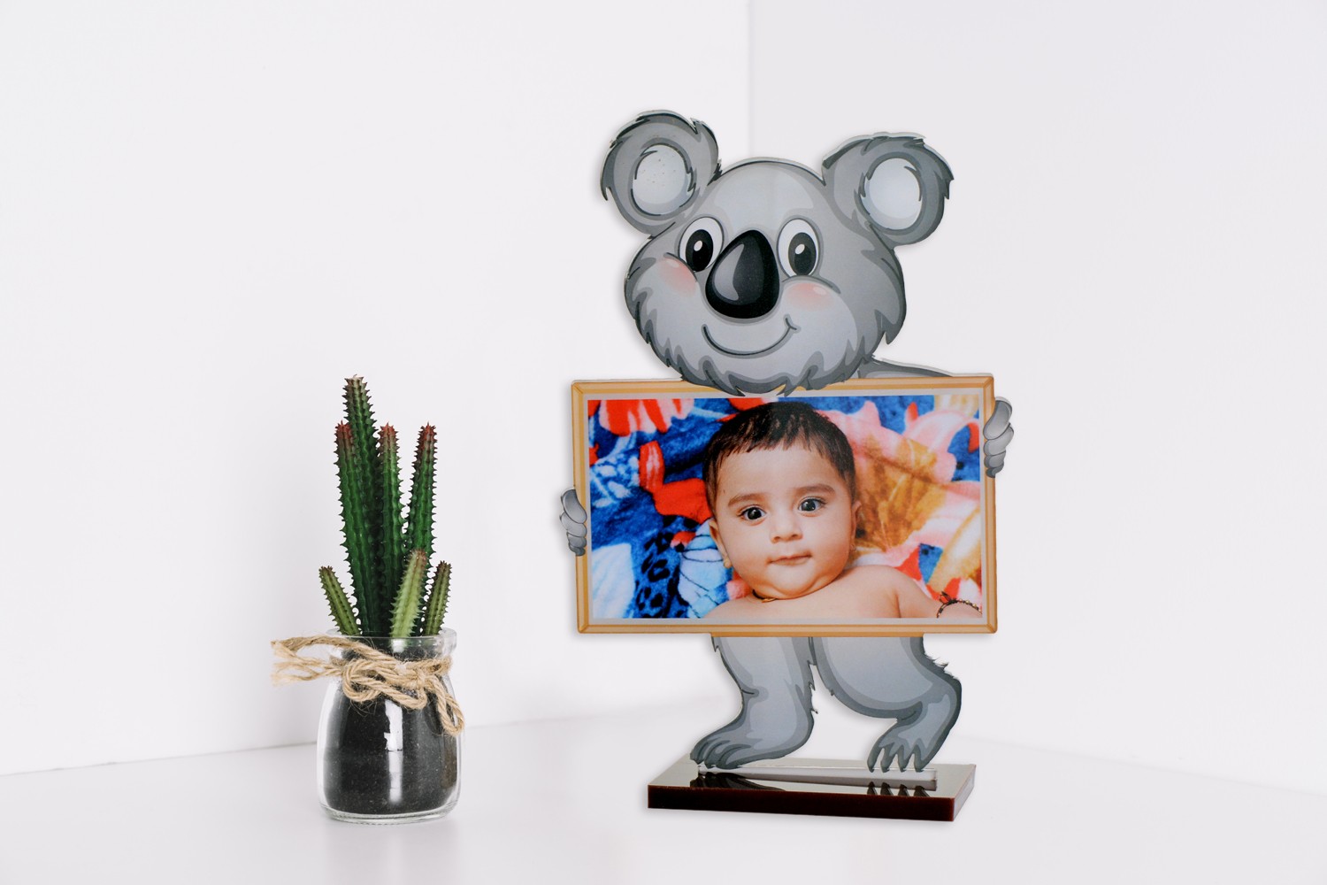 Baby Bear Acrylic Cartoon Photo Stand