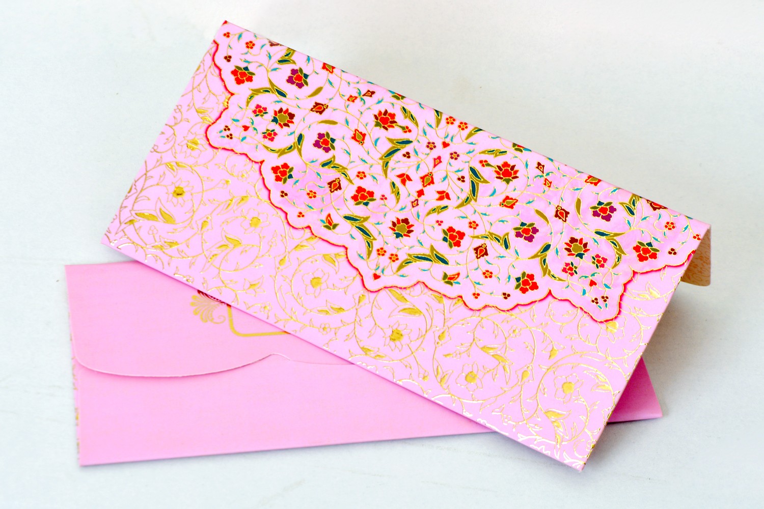 Parterre Pink Shagun Envelopes -Pack of 12(With Luxor Marker)