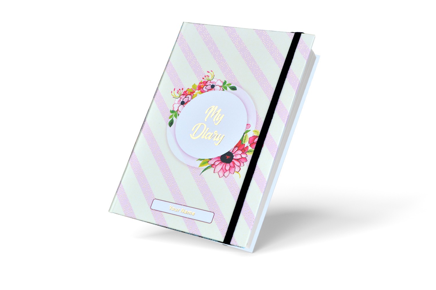 Elegant Floral  Personalised Notebook