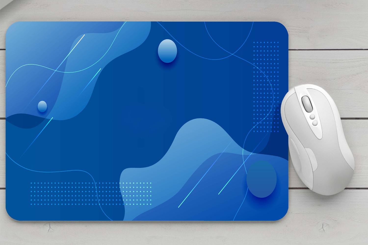 Blue Wave Mouse pad