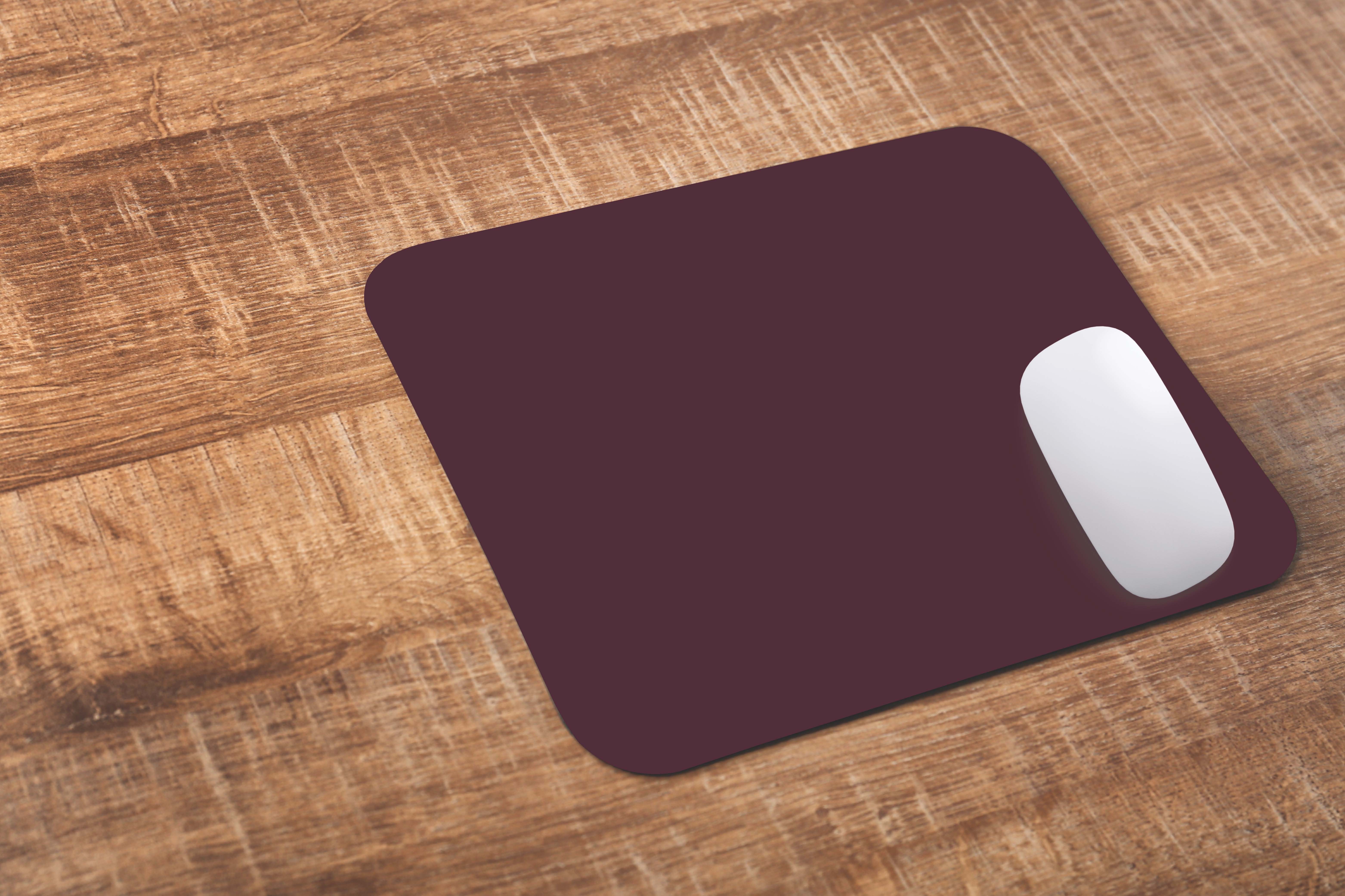 Maroon Colour Mouse Pad