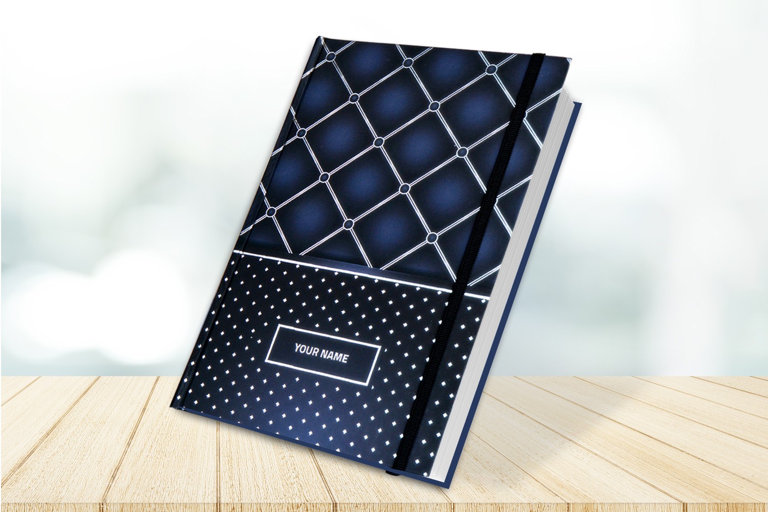Checks & Dots  Personalised Notebook
